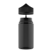 Frasco Chubby Gorilla PET Transparente 200ml (Preto) - PACOTE COM 100 FRASCOS